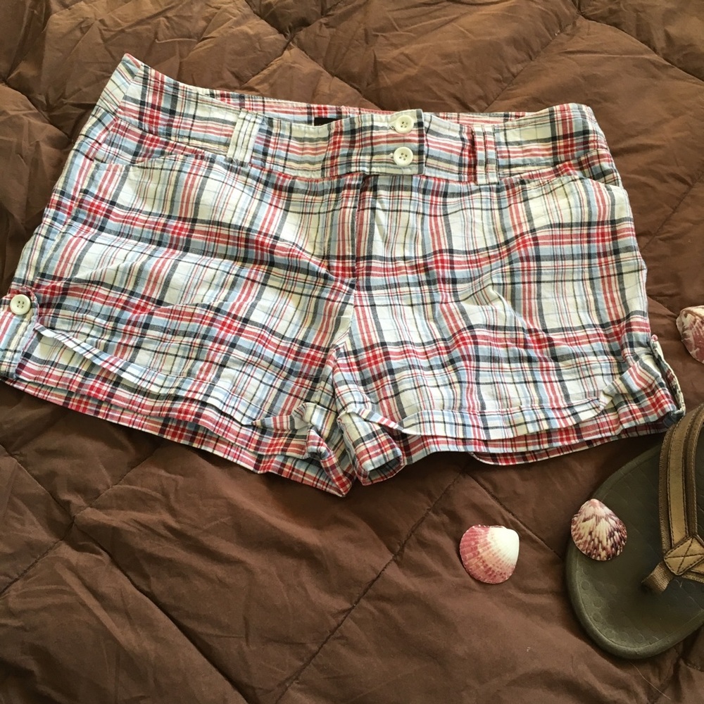 Tracy Evans Plaid Shorts